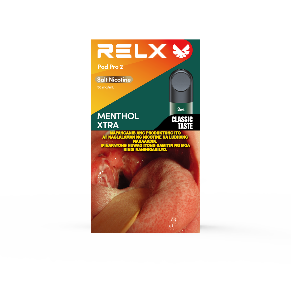 RELX Pod Pro 2 Menthol Xtra | 35mg/ml Salt Nicotine | RELX - Luckvape Philippines luckvape RELX Pod Pro 2 Menthol Xtra | 35mg/ml Salt Nicotine | RELX - Luckvape Philippines luckvape