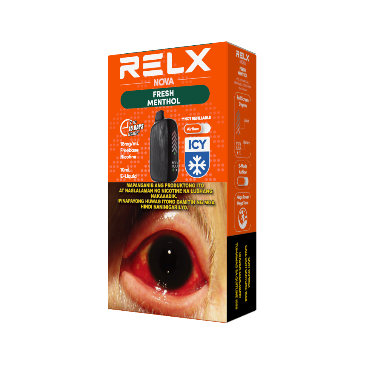 RELX NOVA Fresh Menthol | 18mg/ml Freebase | RELX - Luckvape Philippines luckvape RELX NOVA Fresh Menthol | 18mg/ml Freebase | RELX - Luckvape Philippines luckvape