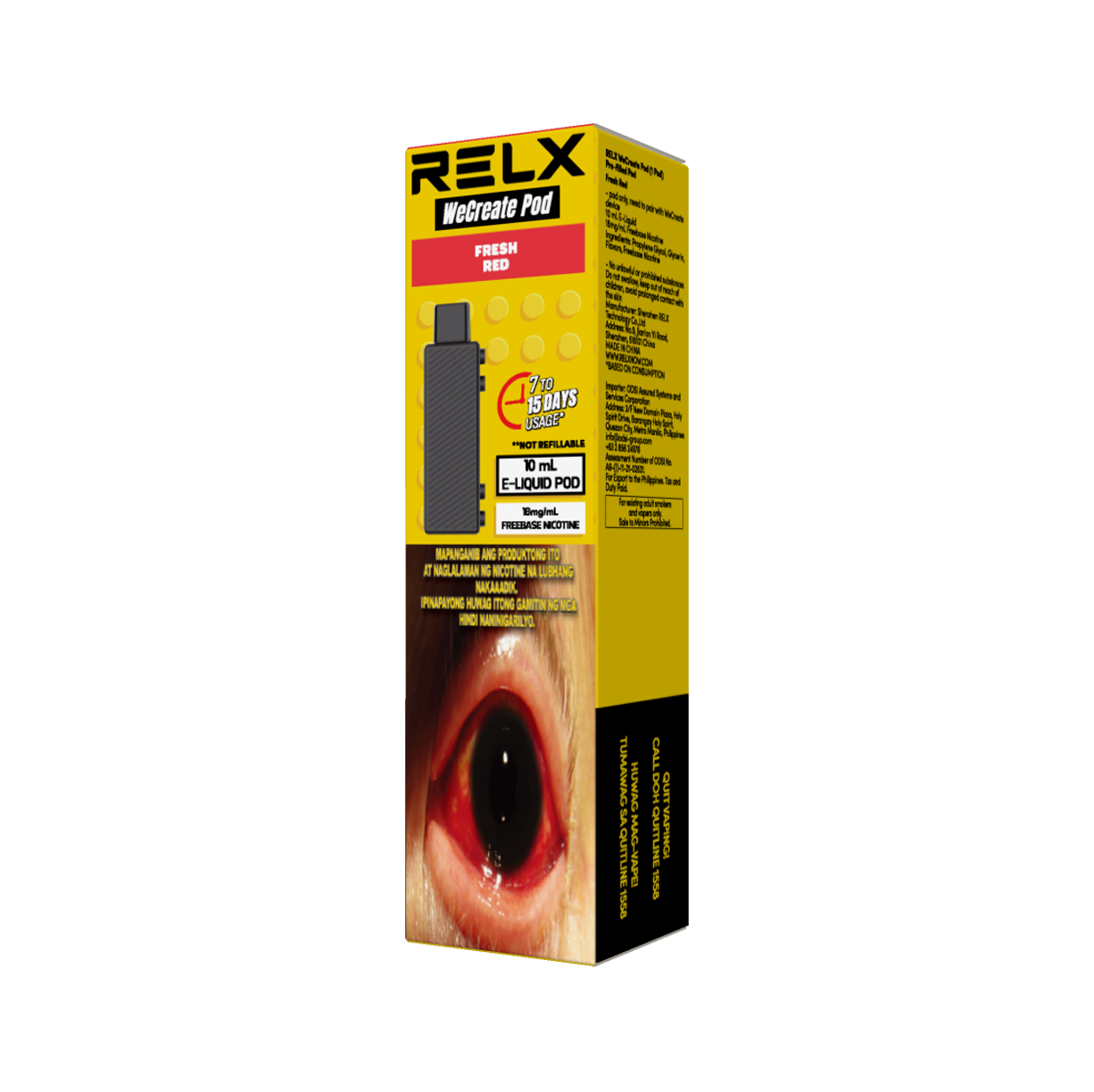 RELX WeCreate Pod Fresh Red18mg/ml Freebase RELX - Luckvape Philippines   luckvape