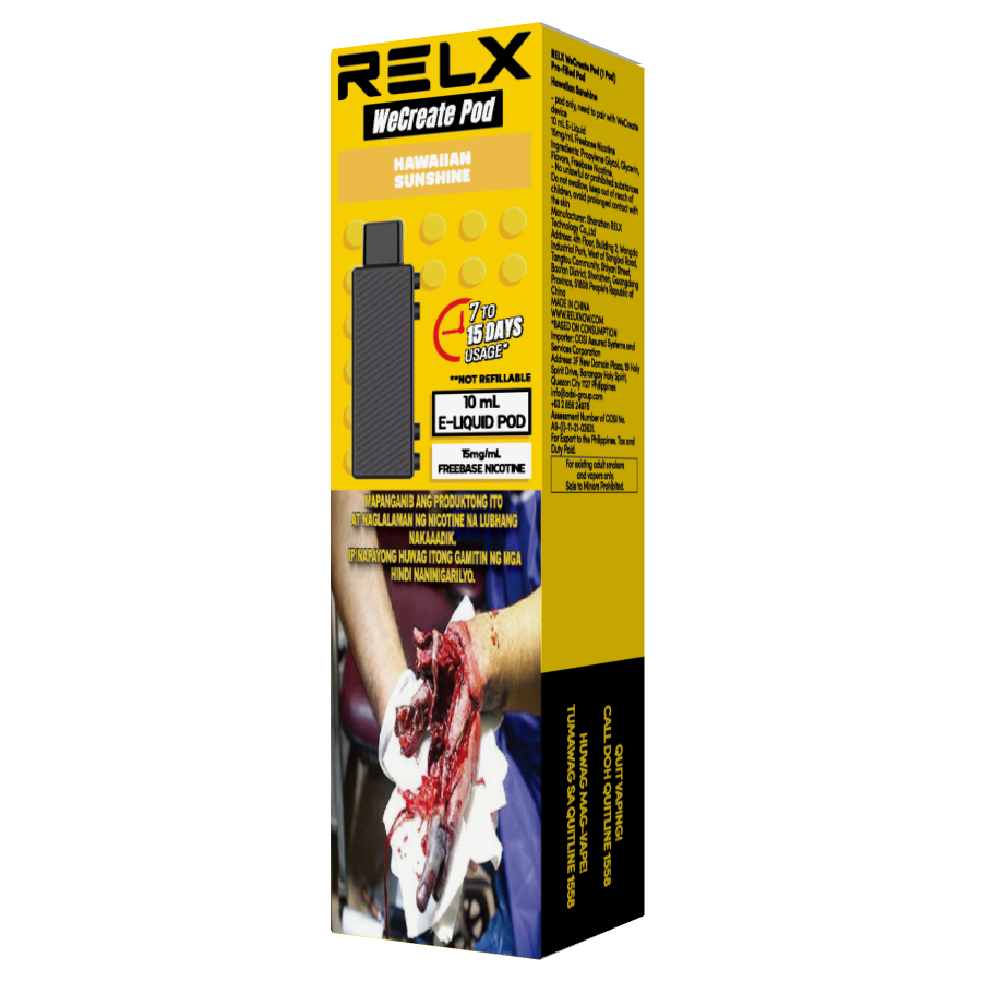RELX WeCreate Pod Hawaiian Sunshine15mg/ml Freebase RELX - Luckvape  Philippines  luckvape