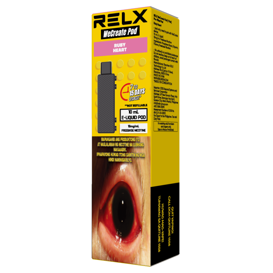 RELX WeCreate Pod Ruby Heart18mg/ml Freebase RELX - Luckvape Philippines   luckvape