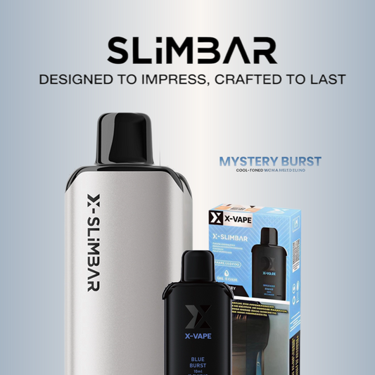 Slimbar X-Vape vape device , Blue burst pod