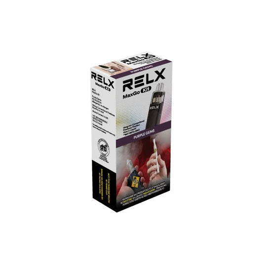 RELX-MaxGo kit-Black-Purple Gems