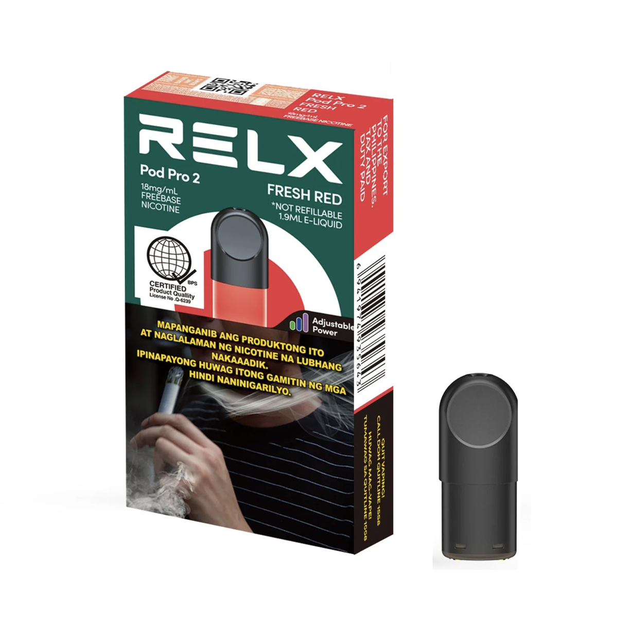 RELX Pod Pro 2 Fresh Red Pod | 18mg/ml Freebase | RELX - Luckvape Philippines luckvape RELX Pod Pro 2 Fresh Red Pod | 18mg/ml Freebase | RELX - Luckvape Philippines luckvape